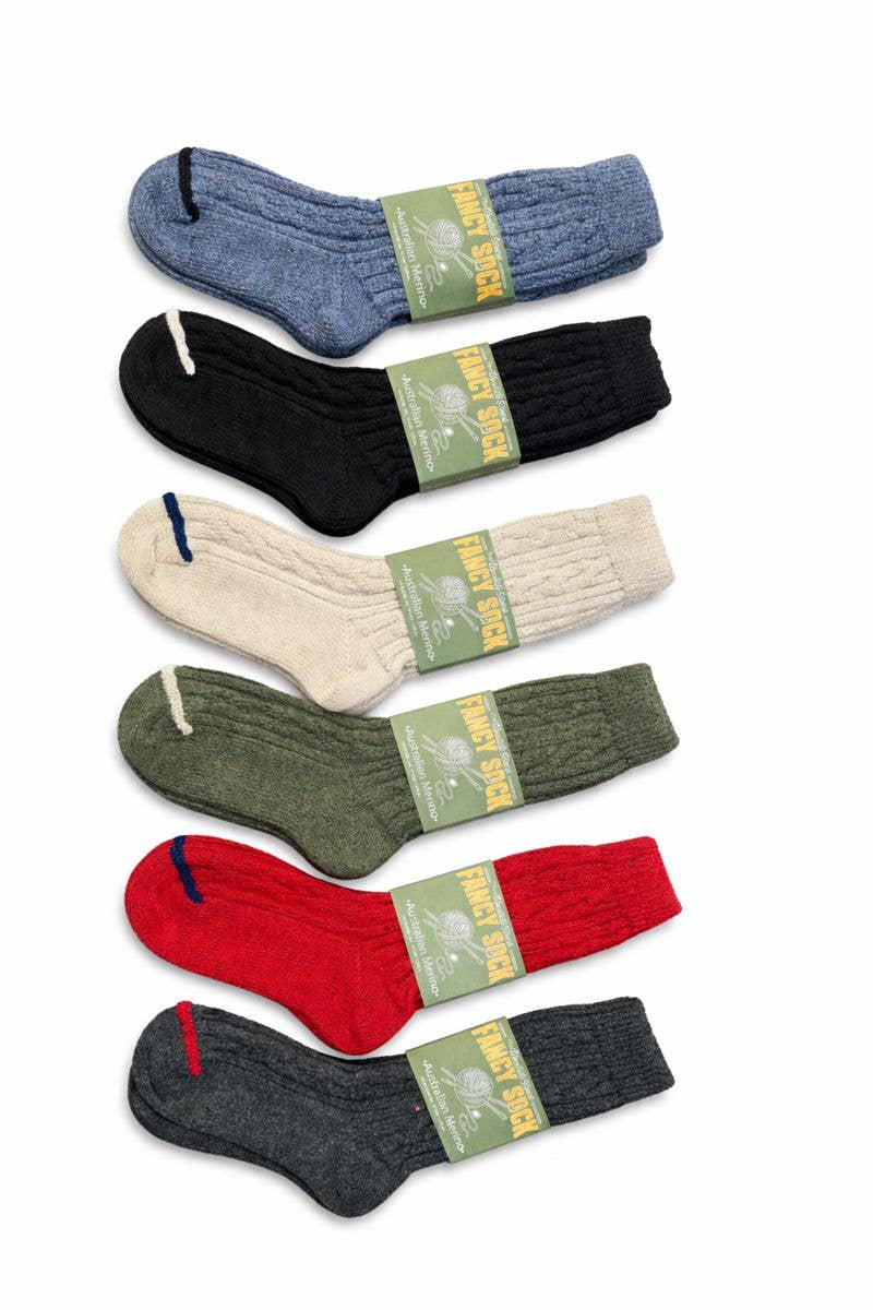 The Merino Fancy Sock - GREEN